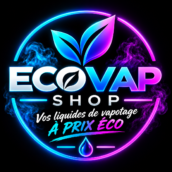 logo néon ecovap – vape shop futuriste
